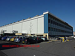 Eastern corner of the Flight Test Hangar