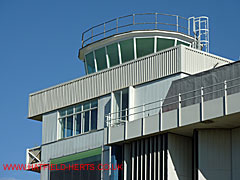Close of control tower and access ladder, and the lower floor