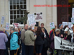 Another view of the crowd by the entrance