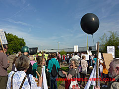 The march sets off from High View