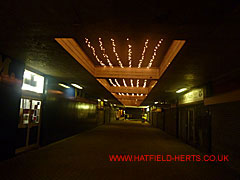 Christmas lights in The Arcade