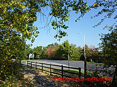 Foot and cycle path that runs along Travellers Lane