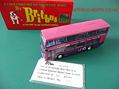 BritBus Scania Omnidekka with box and certificate