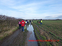 Flooded section of the footpath