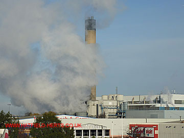 Another view from the pedestrian bridge across the North Circular