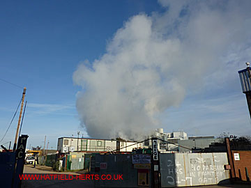 View of incinerator from Eley Road