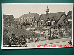 St Audrey's School monochrome postcard